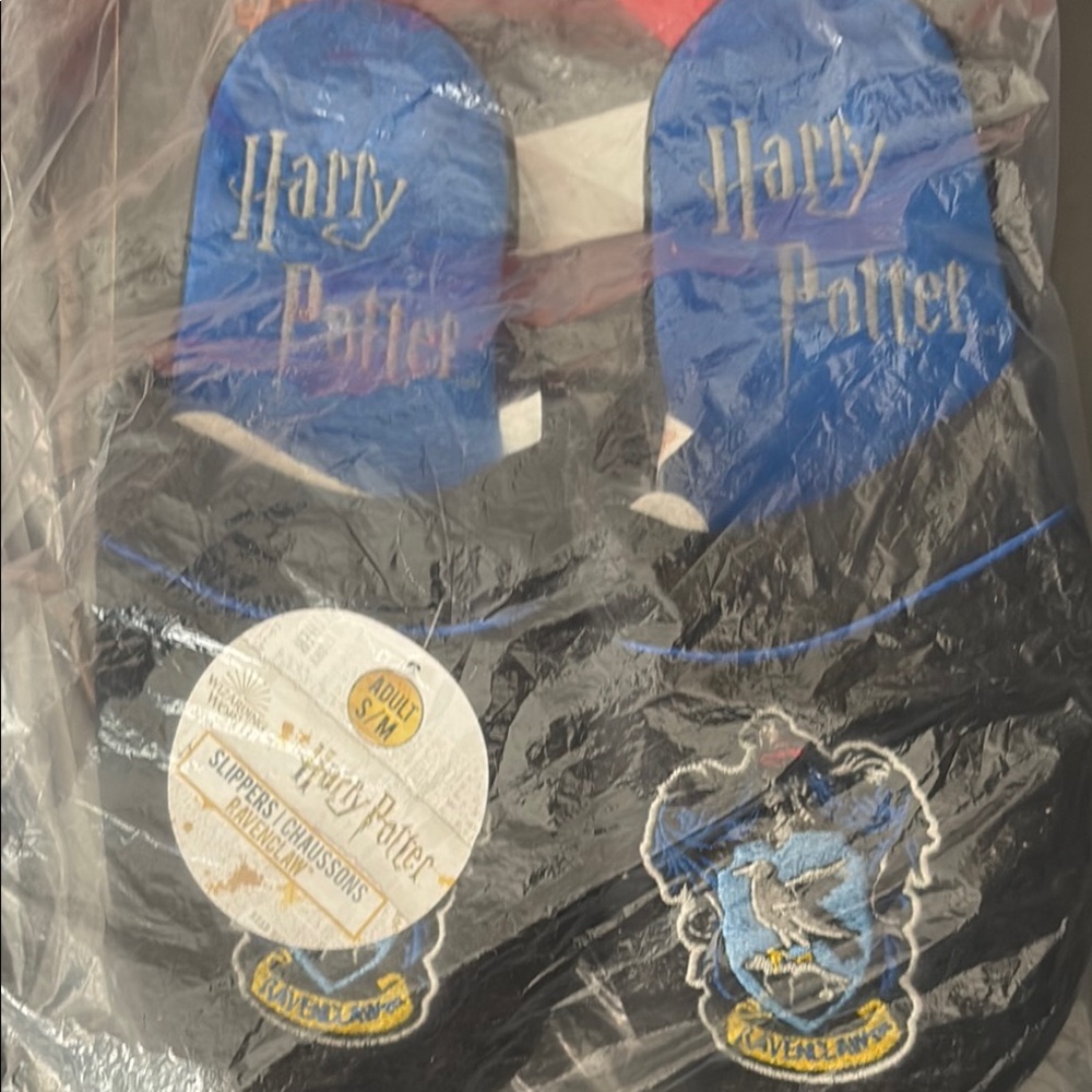 Harry Potter Blue Ravenclaw Crest Slippers